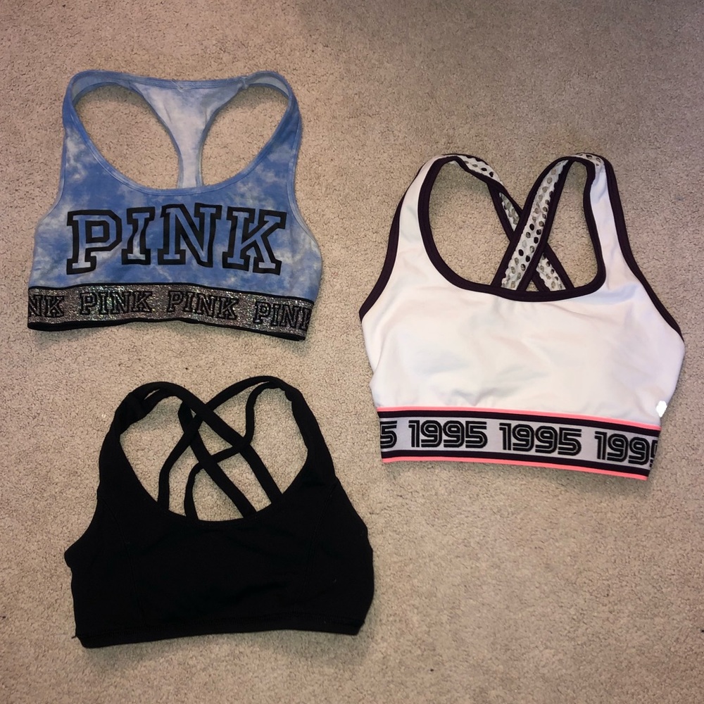 3 Sports Bras from PINK, Forever 21, and Ivivva